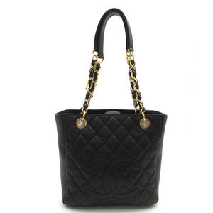 Chanel PST Tote Bag Caviar Skin Black